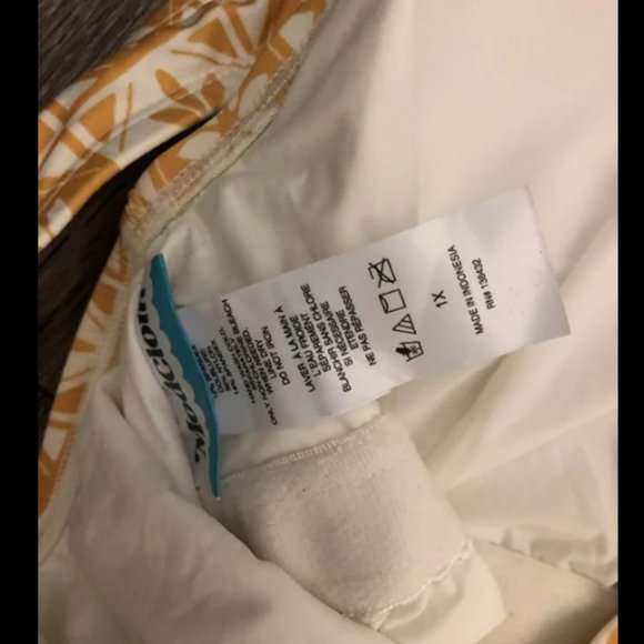 Modcloth Yellow Print Belted One Piece Swimsuit Sz 1X - Picture 4 of 4